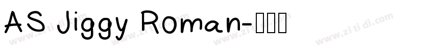 AS Jiggy Roman字体转换